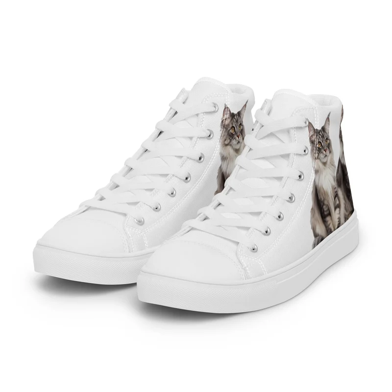 Baskets hautes en toile femme Maine Coon
