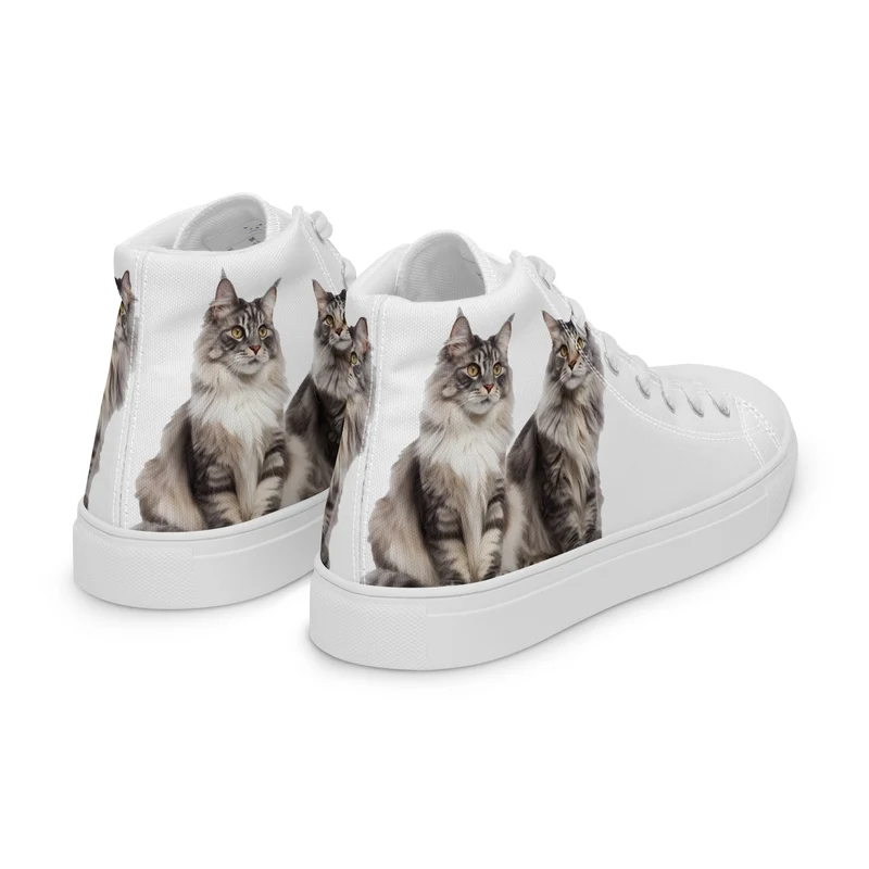Baskets hautes en toile femme Maine Coon