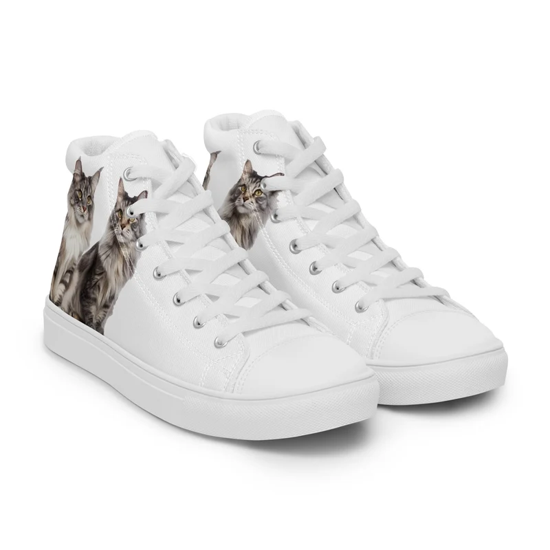 Baskets hautes en toile femme Maine Coon