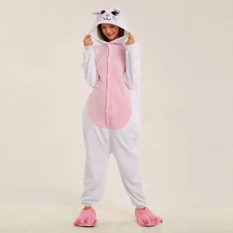 Pyjama / Grenouillère Chat - Cocooning à l'aise et au chaud