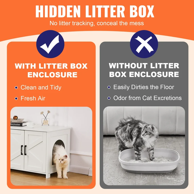 Meuble pour Litière de Chat