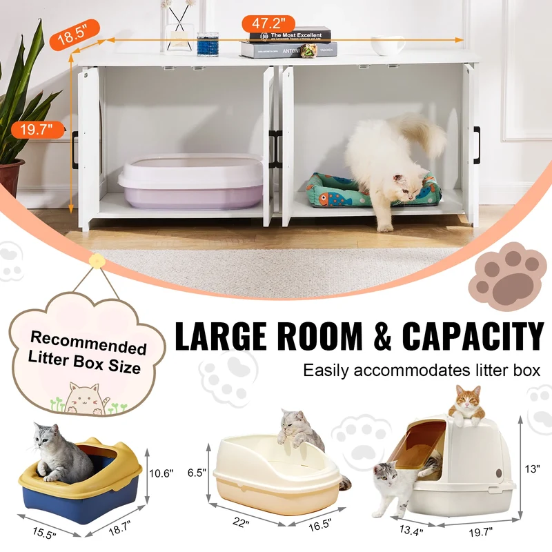 Meuble pour Litière de Chat