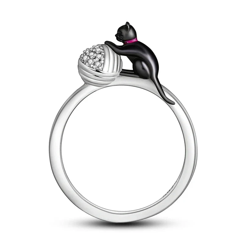 Bague Féline en Argent Unique