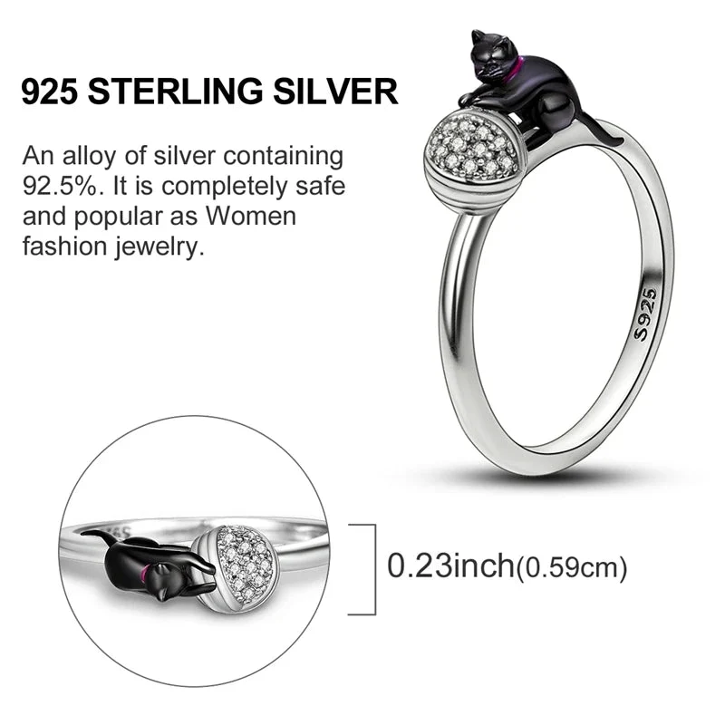 Bague Féline en Argent Unique