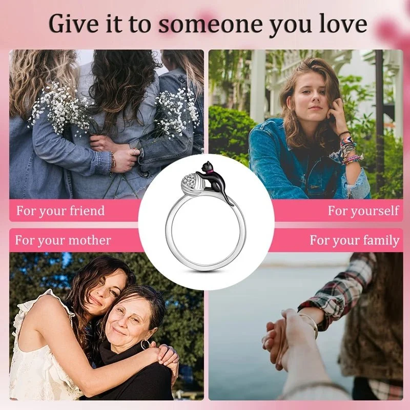 Bague Féline en Argent Unique
