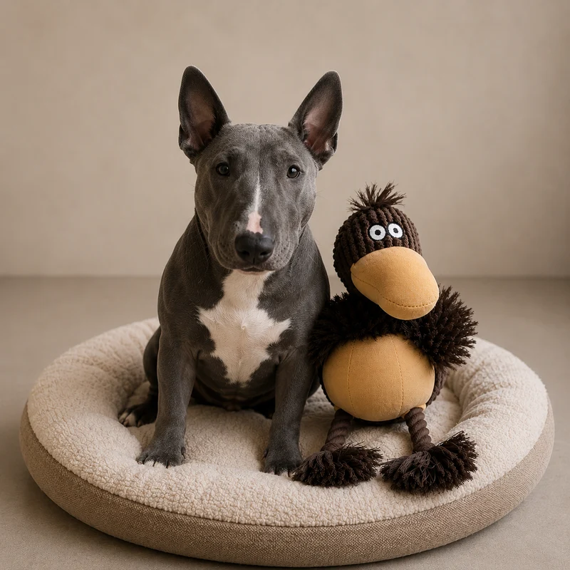 Jouet pour chien peluche oiseau et pouic pouic
