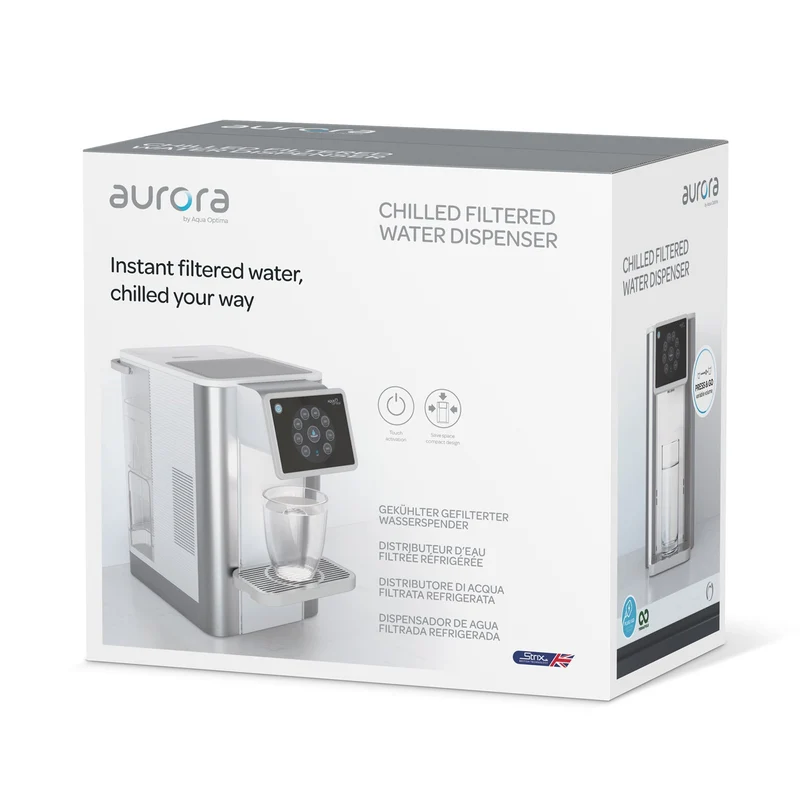 Fontaine à eau froide Aqua Optima Aurora SECOND CHANCE avec système de dosage et filtre à eau