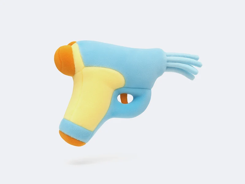 Jouet pistolet à eau pour chien