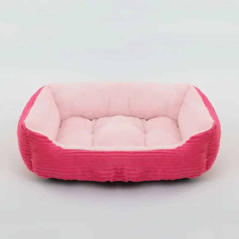 Grand panier pour chien XXL rose et rose clair