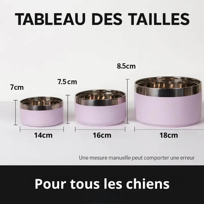 Grande gamelle anti-dérapante pour chien
