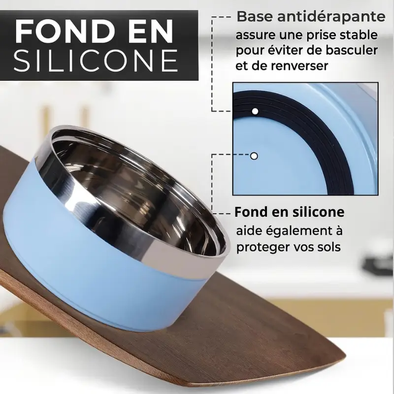 Grande gamelle anti-dérapante pour chien