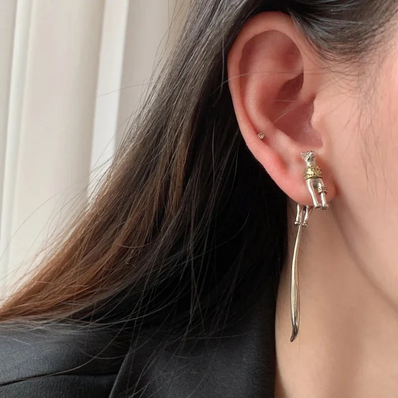 Boucles d'Oreilles Chat Pharaon