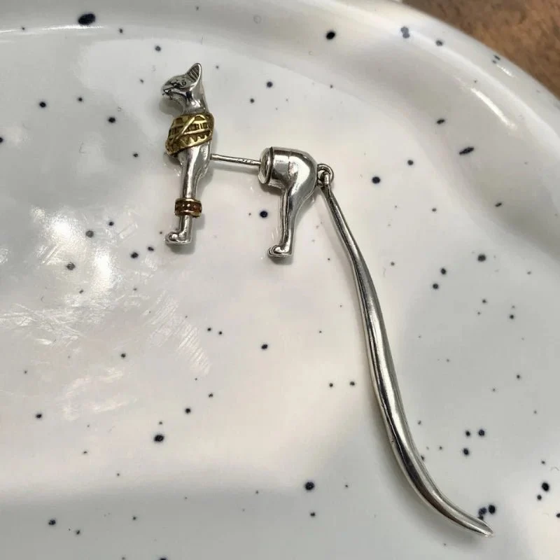 Boucles d'Oreilles Chat Pharaon