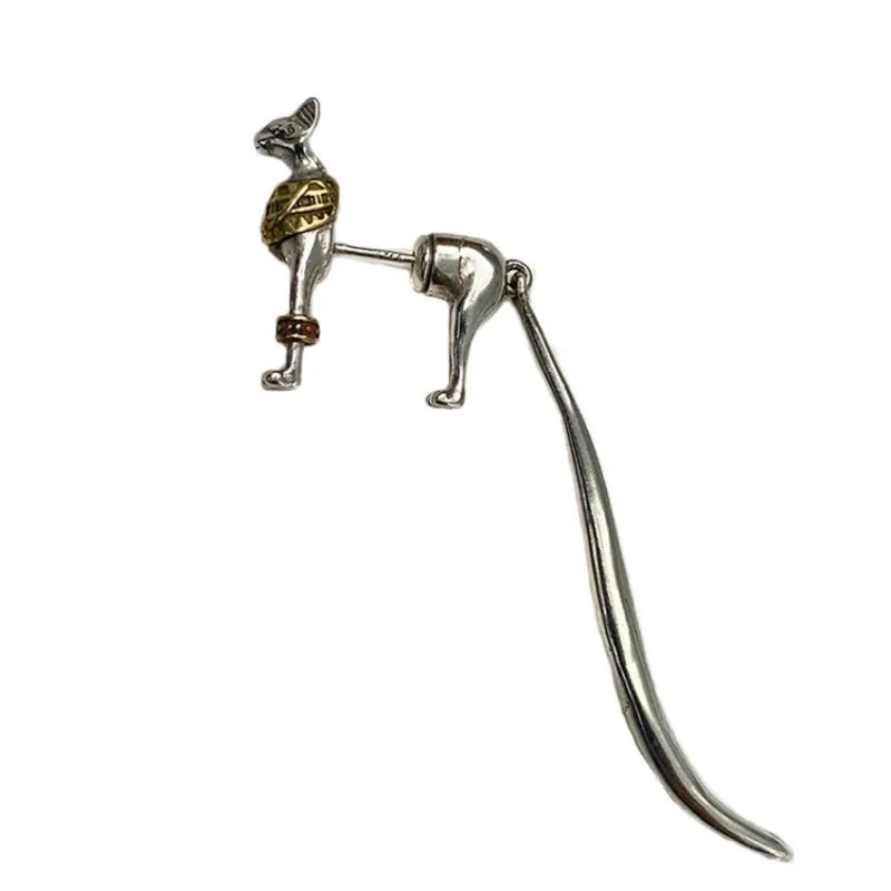 Boucles d'Oreilles Chat Pharaon