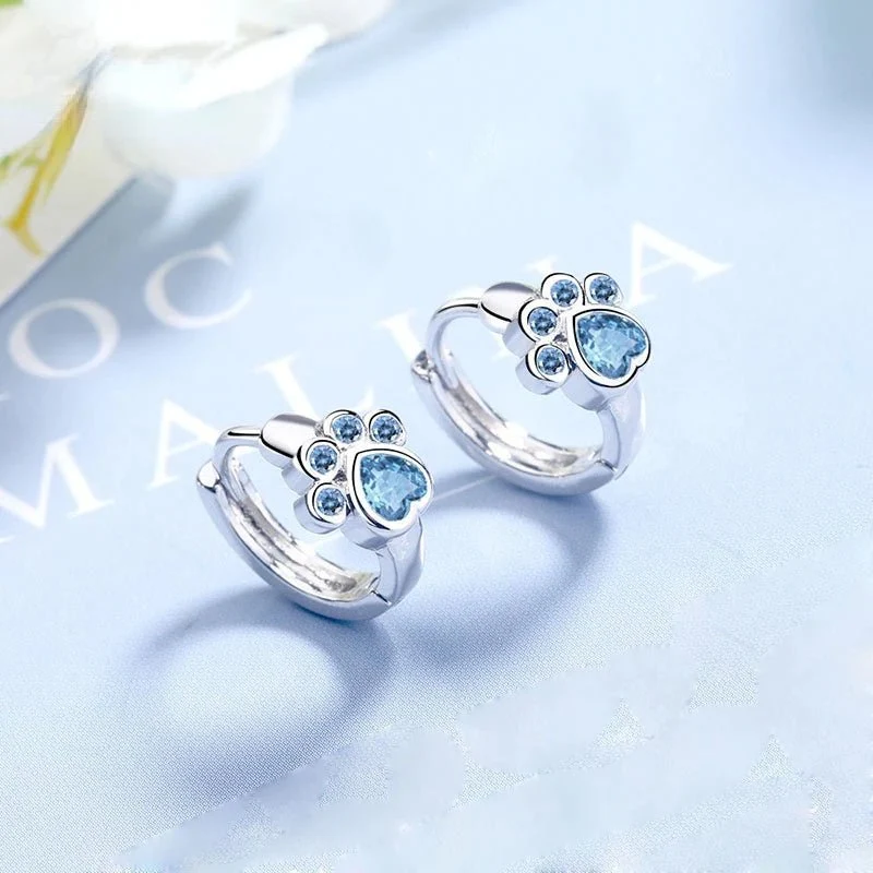 Boucles d'Oreilles Patte de Chat