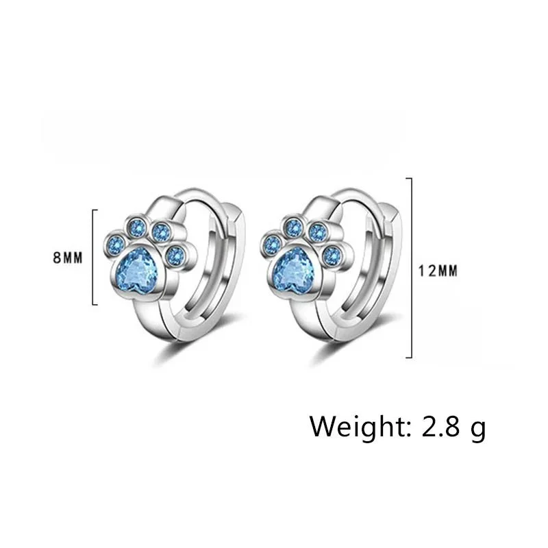 Boucles d'Oreilles Patte de Chat
