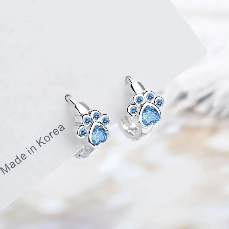 Boucles d'Oreilles Patte de Chat