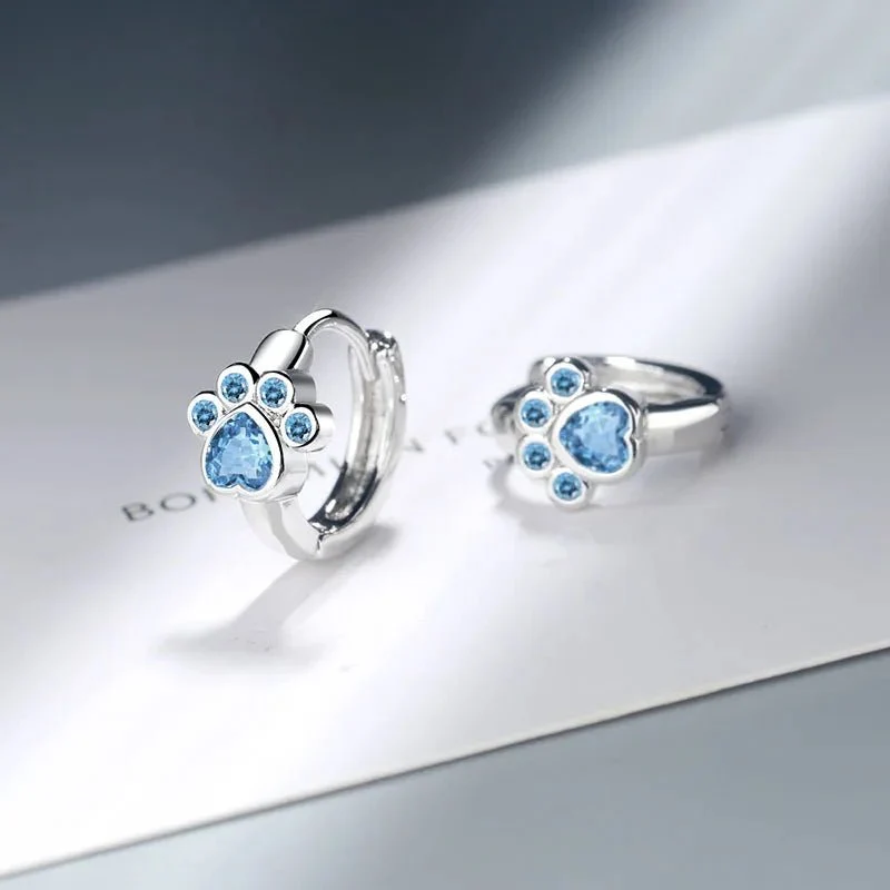 Boucles d'Oreilles Patte de Chat