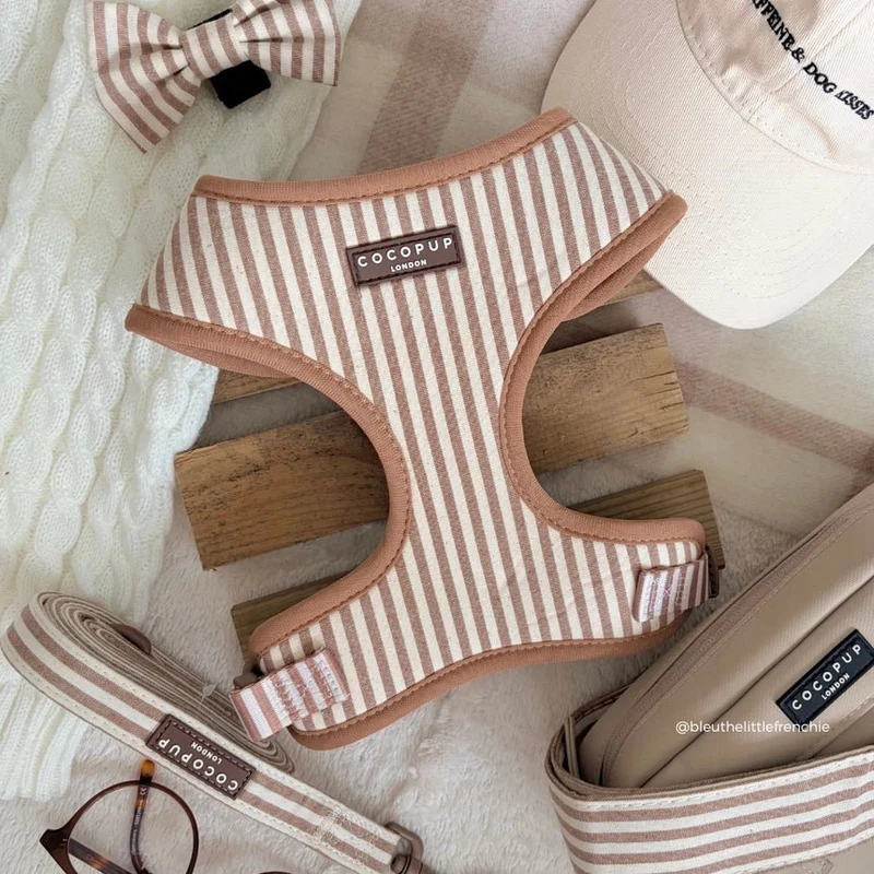 Harnais pour chien réglable London Linen Stripes CocoPup London