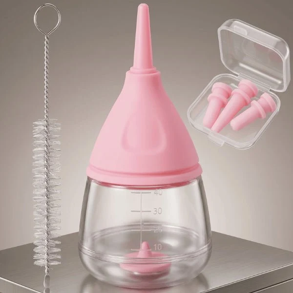 Mini biberon chaton - 40 ml à tétine élastique précise - SoftMilk™
