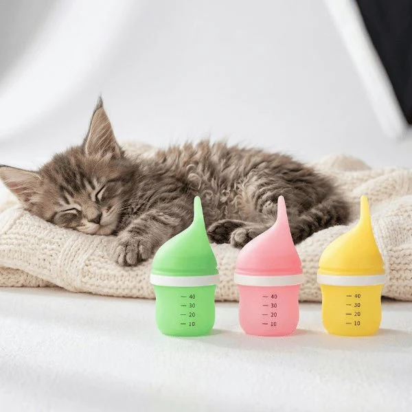 Chaton biberon - Tétine anti étouffement débit maîtrisé - Milkitsy™
