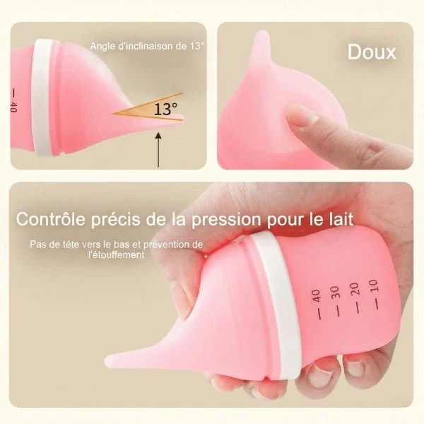 Chaton biberon - Tétine anti étouffement débit maîtrisé - Milkitsy™