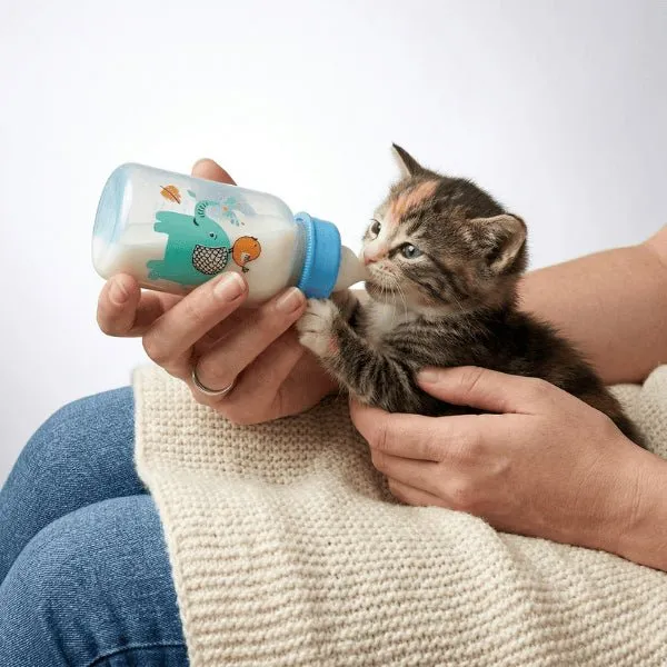 Biberon pour chaton - 60 & 125 ml à débit contrôlé - DinoMilk™