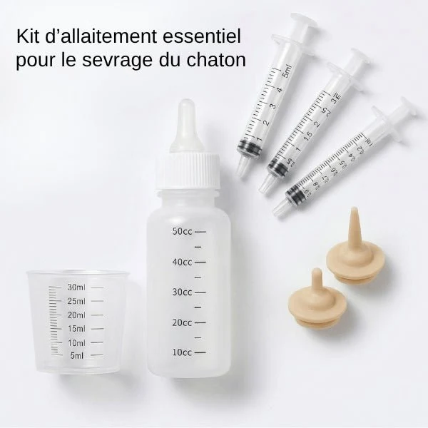 Biberon chaton - Kit complet allaitement sevrage - KitCatMilk™
