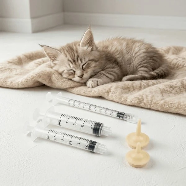 Biberon chaton - Seringue à tétine pour allaitement - MilkCare™