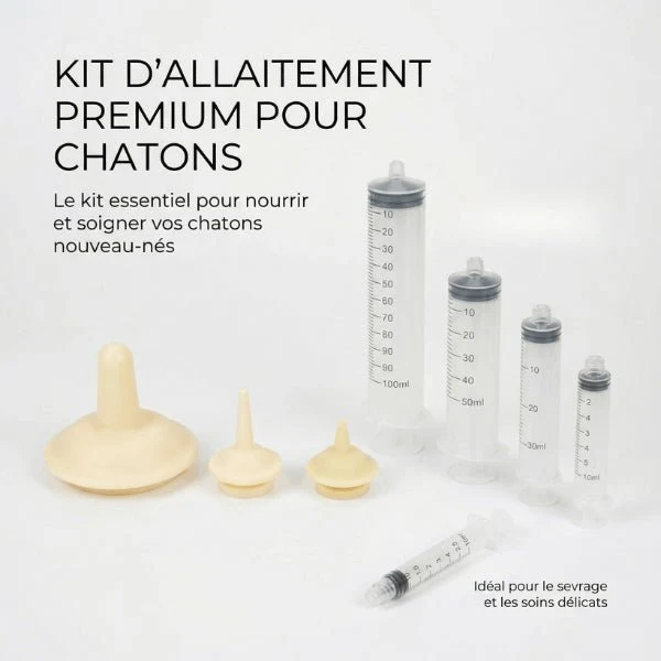 Biberon chaton - Seringue à tétine pour allaitement - MilkCare™