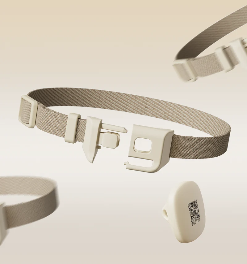 Collier avec médaillon RFID