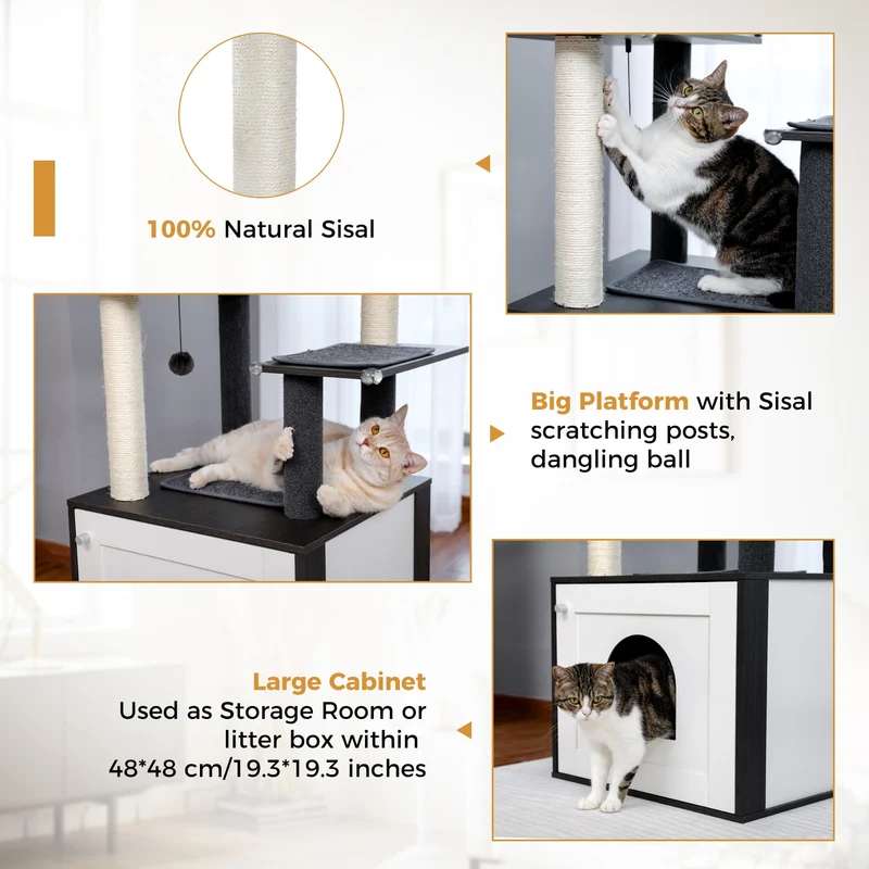 Arbre à chat au design unique - Modèle : Gamboa