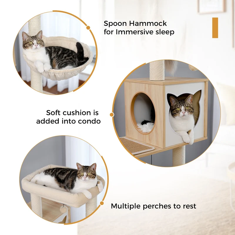 Arbre à chat au design unique - Modèle : Gamboa