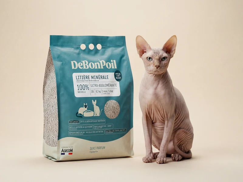 Litière minérale spéciale chat délicat (x2)