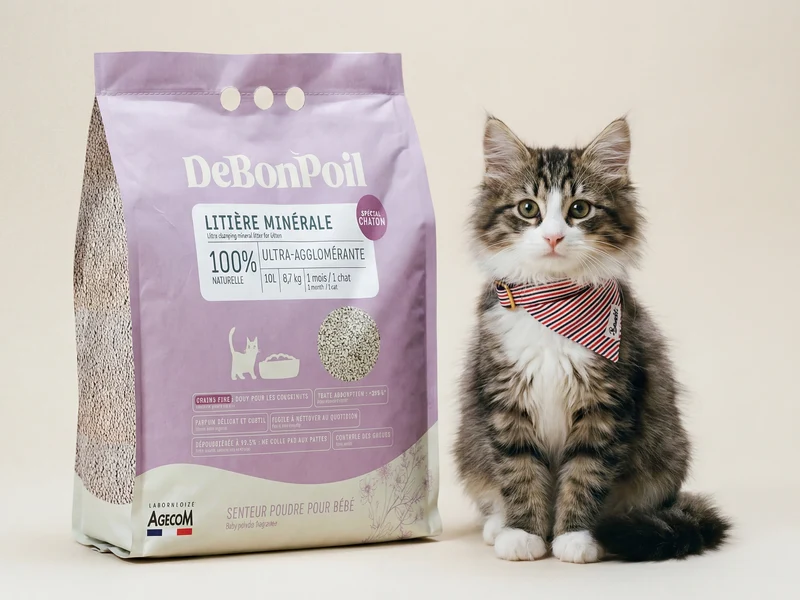 Litière minérale spéciale chaton (x2)