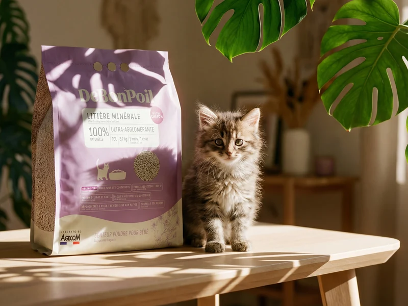 Litière minérale spéciale chaton (x2)
