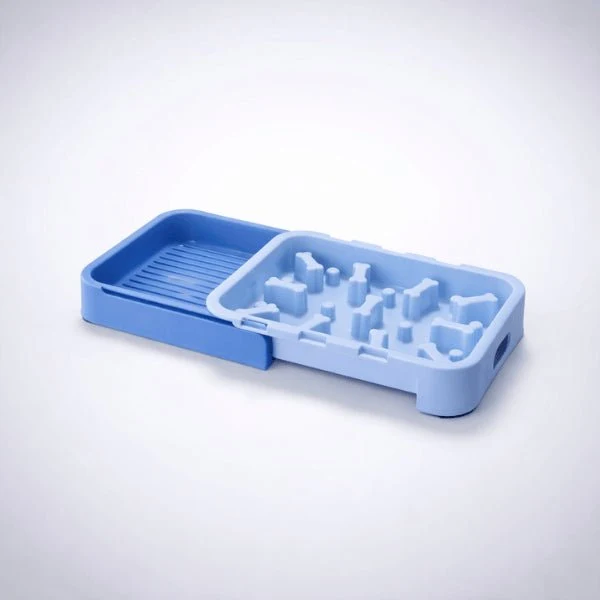 Gamelle anti glouton pour chat - Tiroir double fonction - SlideSlow™