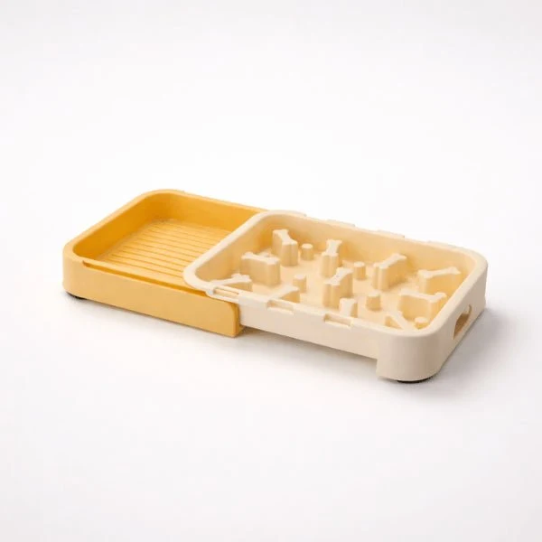 Gamelle anti glouton pour chat - Tiroir double fonction - SlideSlow™