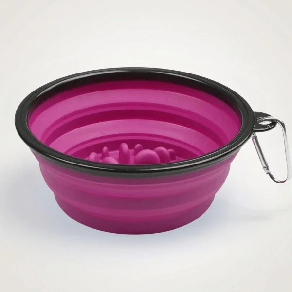 Gamelle chat glouton - Pliable compacte et voyage - TravelSlow™