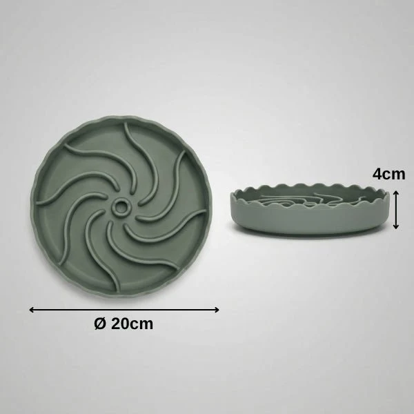Gamelle pour chat glouton - Anti régurgitation en rosace - SpiraSlow™