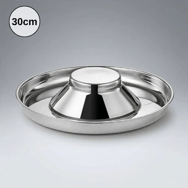 Gamelle glouton chat inox - Repas lent & apaisé - SlowPlow™