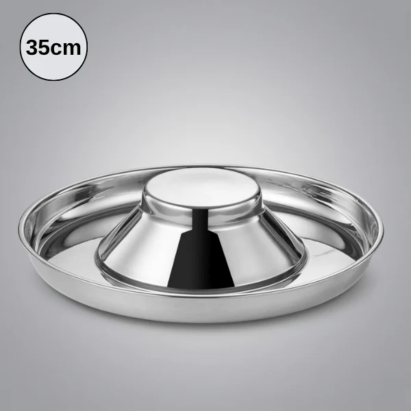 Gamelle glouton chat inox - Repas lent & apaisé - SlowPlow™
