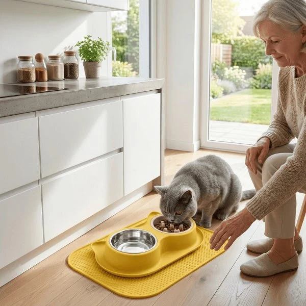 Gamelles anti glouton chat - Double repas lent complet - DuoSlow™