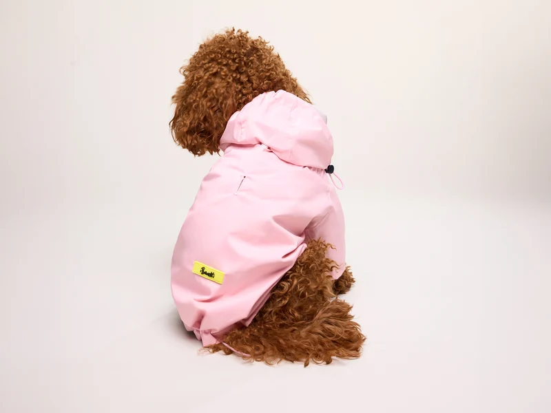 Imperméable pour chien rose