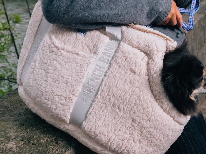 Sac pour chien en sherpa