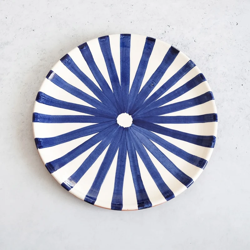 Petite assiette Ray bleu Ø23cm