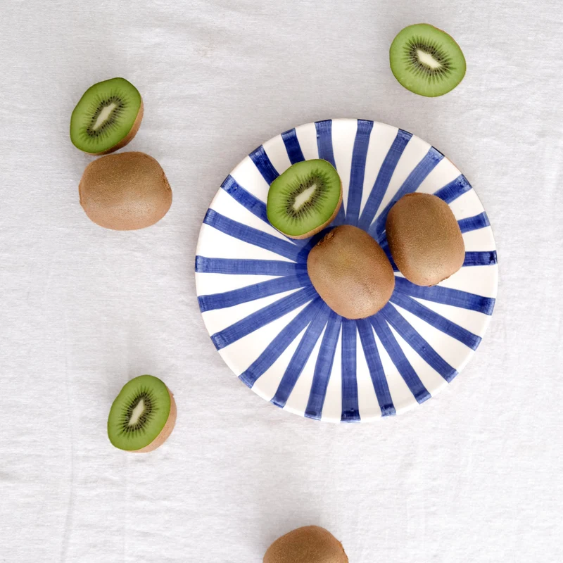 Petite assiette Ray bleu Ø23cm