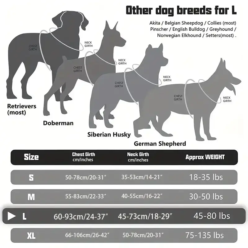 Harnais anti traction chien 30 kg