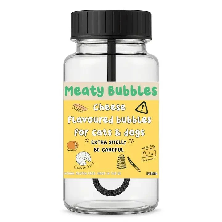 Bulles aromatisées pour chien et chat Meaty Bubbles