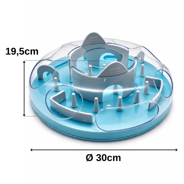 Gamelle ludique chat - Stimulation jeu alimentaire - MazeLudiCat™